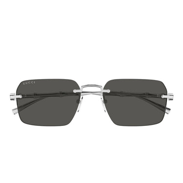 Gucci Occhiali da Sole GG2154S 001 Argento/Grigio Uomo 4