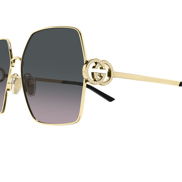Gucci Occhiali da Sole GG2163S 002 Oro Grigio Sfumato Donna 3