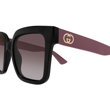 Gucci Occhiali da Sole GG2190S 003 Nero Burgundy/Rosso Donna 3