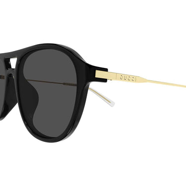 Gucci Occhiali da Sole GG2254SK 001 Nero Oro/Grigio Uomo 3