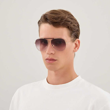Gucci Occhiali da Sole GG2255S 003 Oro/Marrone Uomo 4