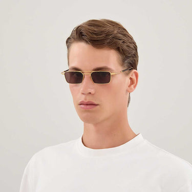 Gucci Occhiali da Sole GG2258S 002 Oro Marrone/Marrone Unisex 4