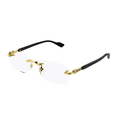 Gucci Okulary korekcyjne GG1221O 001 Złoty/Przezroczysty Męskie