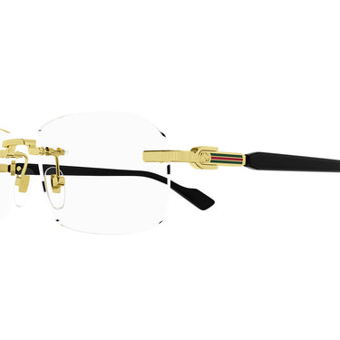 Gucci Okulary korekcyjne GG1221O 001 Złoty/Przezroczysty Męskie
