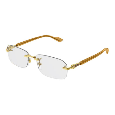 Gucci Okulary korekcyjne GG1221O 006 Żółte złoto/Przezroczyste Męskie 2
