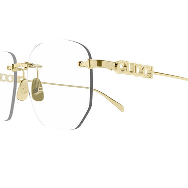 Gucci Okulary korekcyjne GG1806O 002 Złoty/Przezroczysty Damskie