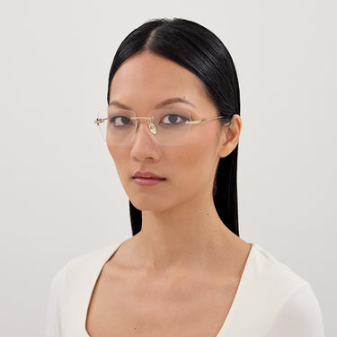 Gucci Okulary korekcyjne GG1938O 001 Złoto/Przezroczyste Damskie 4