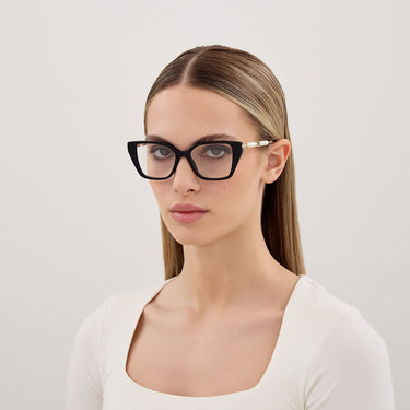 Gucci Okulary korekcyjne GG1969O 001 ZłotoCzarny Przezroczysty Damskie 4