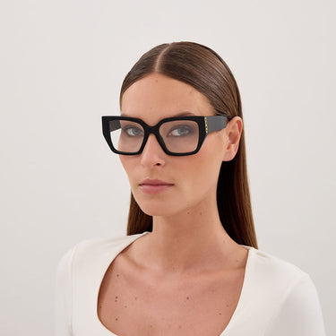 Gucci Occhiali da Vista GG2042O 001 Nero Trasparente Donna 4