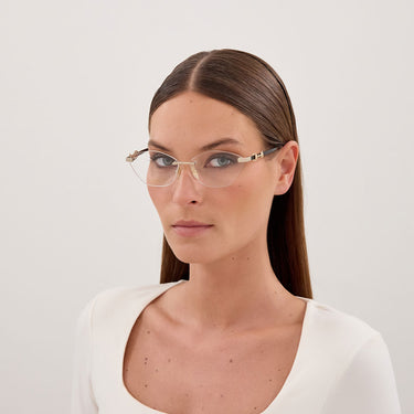Gucci Occhiali da Vista GG2050O 001 Nero Trasparente Donna 4