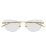 Gucci Occhiali da Vista GG2063S 006 Oro Trasparente Donna