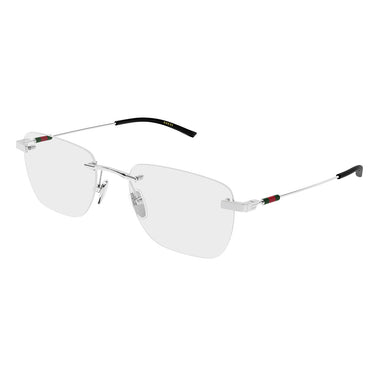 Gucci Okulary Korekcyjne GG2099O 001 Srebrny/Przezroczysty Męskie