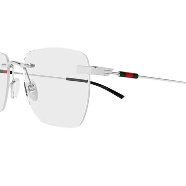 Gucci Okulary Korekcyjne GG2099O 001 Srebrny/Przezroczysty Męskie