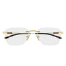 Gucci Occhiali da Vista GG2099O 002 Oro Trasparente Uomo 