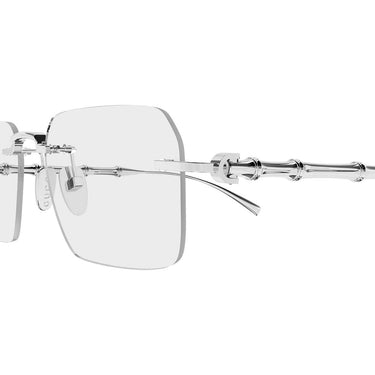 Gucci Occhiali da Vista GG2154O 001 Argento/Trasparente Uomo 2