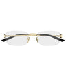 Gucci Occhiali da Vista GG2231O 001 Oro/Trasparente Donna