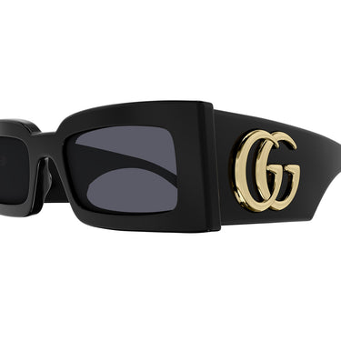 Gucci Okulary Przeciwsłoneczne GG1425S 001 Czarny/Ciemnoszary Damskie 3