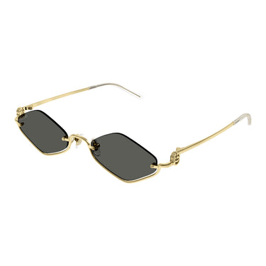 Gucci Okulary Przeciwsłoneczne GG1604S 001 Złoty/Szary Unisex 2