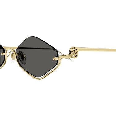 Gucci Okulary Przeciwsłoneczne GG1604S 001 Złoto/Szary Unisex 3