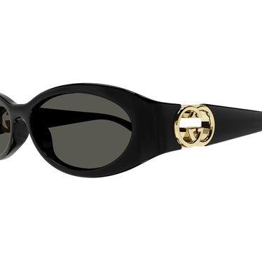 Gucci Okulary Przeciwsłoneczne GG1660S 001 Czarny/Szary Unisex 4