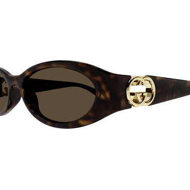 Gucci Okulary Przeciwsłoneczne GG1660S 002 Havana/Marrone Unisex 3