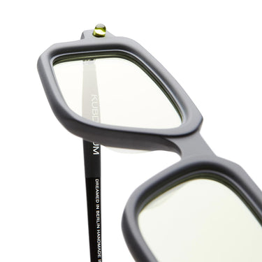 Kuboraum Occhiali da Sole Maske P23 BML Nero Opaco/Verde Chiaro Unisex 6