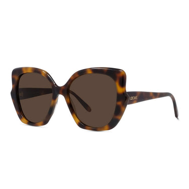 Loewe Slim Marrone Geometrico Okulary Przeciwsłoneczne