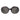 Loewe Anagram Black Oval Sunglasses