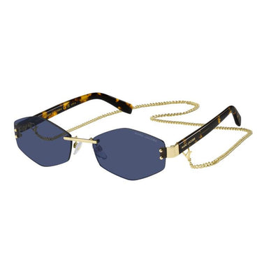 Marc Jacobs Okulary Przeciwsłoneczne MARC 496/S AIR LKS Brązowy/Niebieski Damskie z Łańcuszkiem 1
