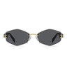 Marc Jacobs Okulary Przeciwsłoneczne MARC 496/S AIR RHL Czarny/Czarny Damskie Z Łańcuszkiem