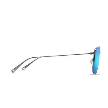 Maui Jim Okulary Przeciwsłoneczne AEKO B886-03 Szare/Niebieskie Lustro Unisex Polaryzowane