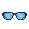 Maui Jim Occhiali da Sole HAULANI MJ0349S 003 Blu Scuro Opaco Blue Hawaii Unisex Polarizzati