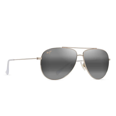 Maui Jim Okulary Przeciwsłoneczne HAUOLI 665-16A Złote/Szare Lustro Unisex Polaryzowane