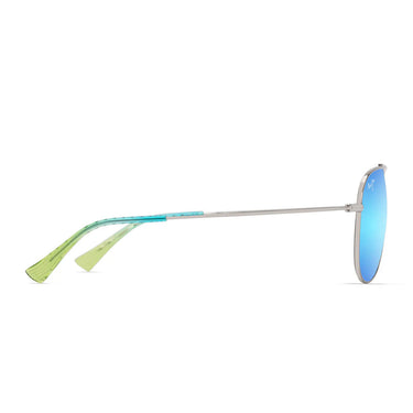 Maui Jim Okulary Przeciwsłoneczne HAUOLI B665-17B Srebrne/Niebieskie Lustro Unisex Polaryzowane