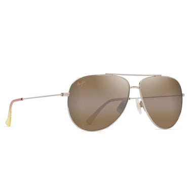 Maui Jim Okulary Przeciwsłoneczne HAUOLI XL H674-16B Złote/Brązowe Unisex Polaryzowane