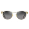 Maui Jim Okulary Przeciwsłoneczne HIEHIE MJ0636S 004 Żółty Przezroczysty Błyszczący/Szary Neutralny Unisex Polaryzacyjne