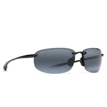Maui Jim Okulary Przeciwsłoneczne HO'OKIPA 407-02 Czarny Połysk/Szary Unisex Polaryzacyjne