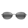 Maui Jim Occhiali da Sole HUIA MJ0372S 001 Nero Opaco Grigio Neutro Unisex Polarizzati 