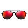 Maui Jim Okulary Przeciwsłoneczne KEOKEA MJ0447S 003 Czarny Piaskowy/Wulkan Hawajski Unisex Polaryzowane