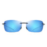 Maui Jim Occhiali da Sole LIGHTHOUSE B423-02 MJ0422S 040 Nero Lucido Blu Hawaii Unisex Polarizzati 