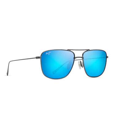 Maui Jim Okulary Przeciwsłoneczne MIKIOI B887-03 Szare/Niebieskie Lustro Unisex Polaryzacyjne