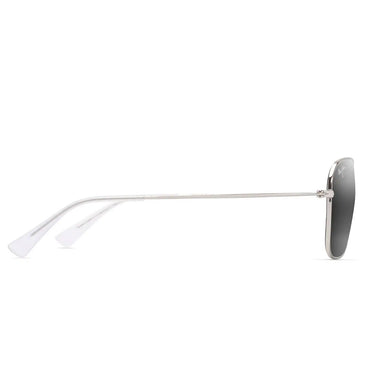 Maui Jim Okulary Przeciwsłoneczne NAAUAO 675-17A Srebrne/Szare Unisex Polaryzowane