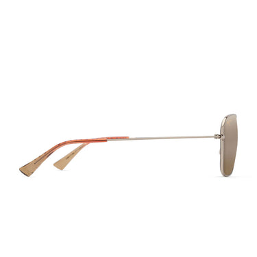 Maui Jim Okulary Przeciwsłoneczne NAAUAO H675-16 Złote/Brązowe Unisex Polaryzowane