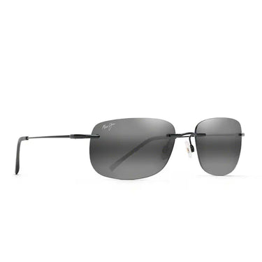 Maui Jim Okulary Przeciwsłoneczne OHAI MJ0334S 001 Czarny Błyszczący/Neutralny Szary Unisex Polaryzowane 2