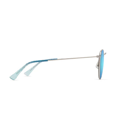 Maui Jim Okulary Przeciwsłoneczne PUKAUA B667-17B Srebrne/Niebieskie Lustro Unisex Polaryzacyjne