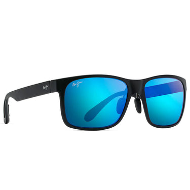 Maui Jim Okulary Przeciwsłoneczne RED SANDS B432-2M Czarny/Niebieski Lustro Unisex Polaryzowane