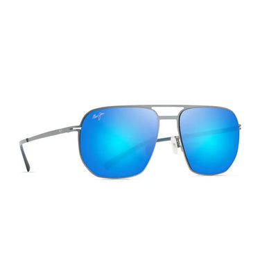 Maui Jim Okulary Przeciwsłoneczne SHARKS COVE B605-03 Szary/Niebieski Lustro Unisex Polaryzowane
