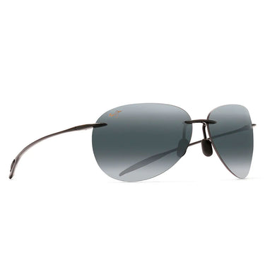 Maui Jim Okulary Przeciwsłoneczne SUGAR BEACH 421-02 Czarny Połysk/Szary Unisex Polaryzowane