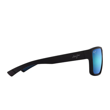 Maui Jim Okulary Przeciwsłoneczne UILA B661-02 Czarne/Niebieskie Lustro Unisex Polaryzowane