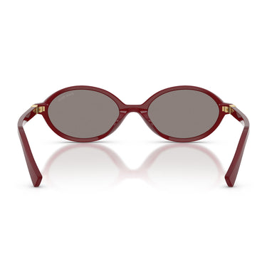 Miu Miu Occhiali da Sole MU04ZS 21I80Q Burgundy Opalino/Grigio Scuro Donna 3